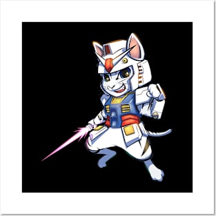 Gundam Cat Posters and Art